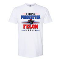 2024 Prosecutor Vs Felon Kamala Vs Trump 2024 Election Softstyle CVC T-Shirt