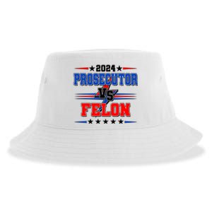 2024 Prosecutor Vs Felon Kamala Vs Trump 2024 Election Sustainable Bucket Hat