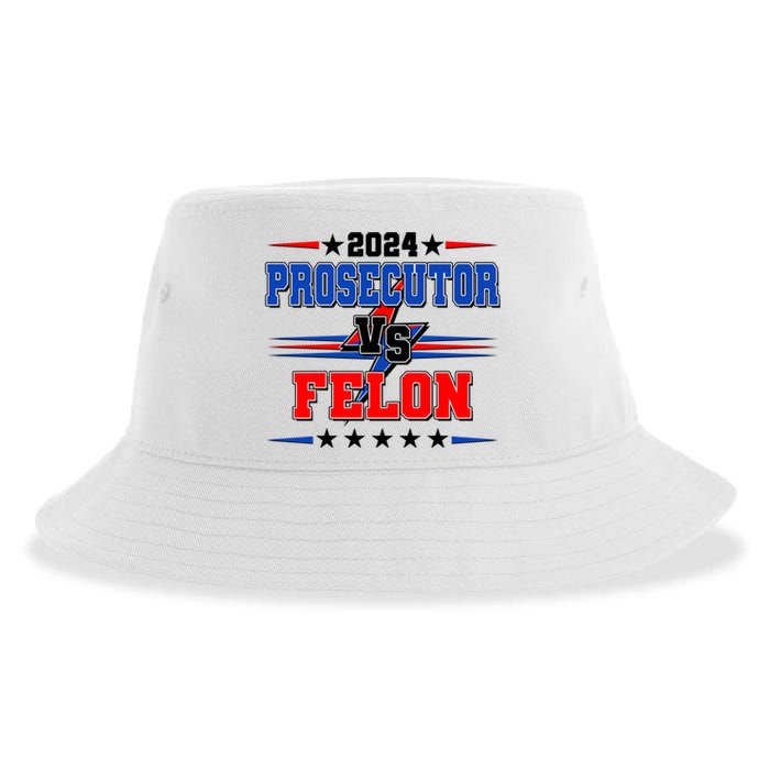 2024 Prosecutor Vs Felon Kamala Vs Trump 2024 Election Sustainable Bucket Hat