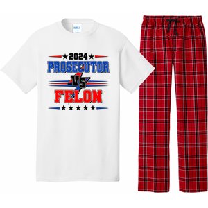 2024 Prosecutor Vs Felon Kamala Vs Trump 2024 Election Pajama Set