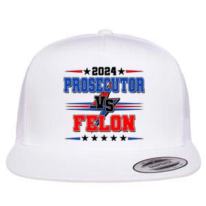 2024 Prosecutor Vs Felon Kamala Vs Trump 2024 Election Flat Bill Trucker Hat