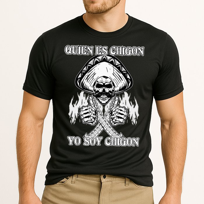 23 Quien Es Chigon TS Front Performance Shirt