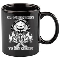 23 Quien Es Chigon TS Front 11oz C Handle Ceramic Mug