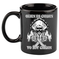 23 Quien Es Chigon TS Front 11oz C Handle Ceramic Mug