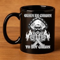 23 Quien Es Chigon TS Front 11oz C Handle Ceramic Mug