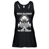 23 Quien Es Chigon TS Front Ladies Essential Flowy Tank