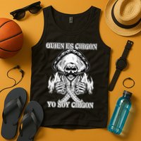 23 Quien Es Chigon TS Front Tank Top