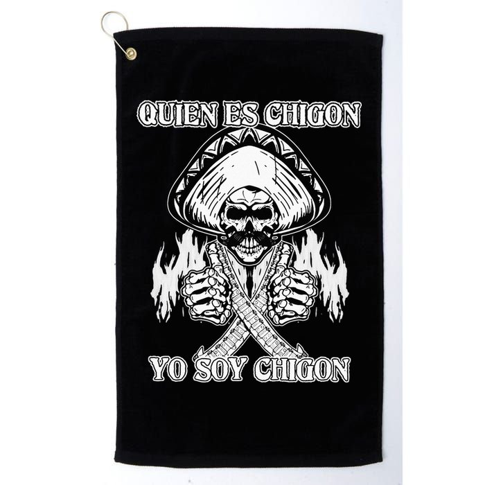 23 Quien Es Chigon TS Front Golf Towel