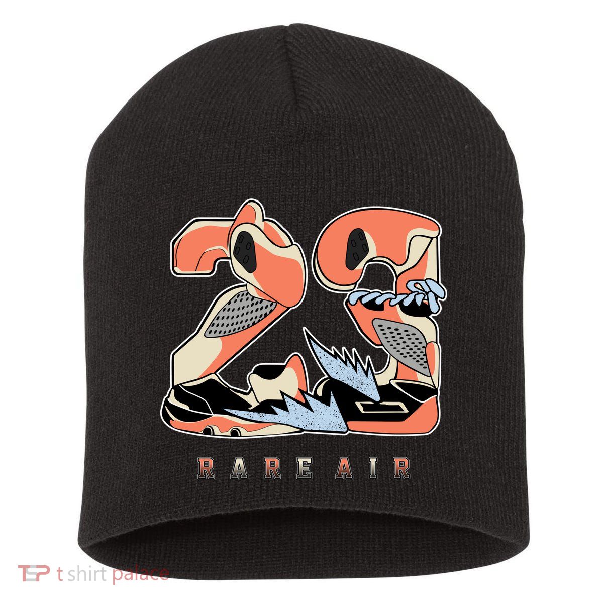 23 Rare Air Crimson Bliss 5s Matching Short Acrylic Beanie