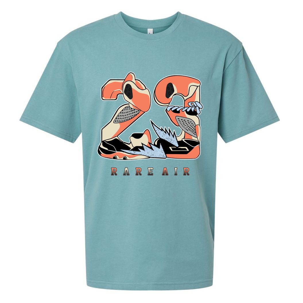 23 Rare Air Crimson Bliss 5s Matching Sueded Cloud Jersey T-Shirt