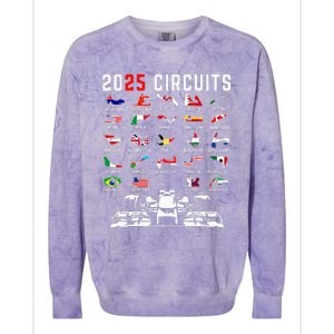 2025 Races Formula Racing Car 2025 Formula Racing Colorblast Crewneck Sweatshirt