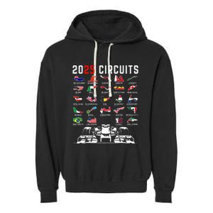 2025 Races Formula Racing Car 2025 Formula Racing Garment-Dyed Fleece Hoodie