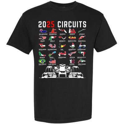 2025 Races Formula Racing Car 2025 Formula Racing Garment-Dyed Heavyweight T-Shirt