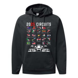 2025 Races Formula Racing Car 2025 Formula Racing Performance Fleece Hoodie