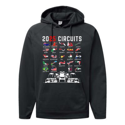 2025 Races Formula Racing Car 2025 Formula Racing Performance Fleece Hoodie