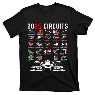 2025 Races Formula Racing Car 2025 Formula Racing T-Shirt