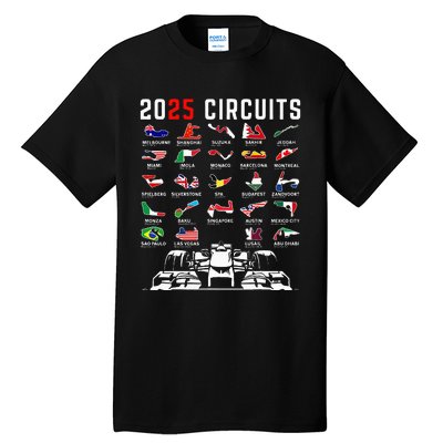 2025 Races Formula Racing Car 2025 Formula Racing Tall T-Shirt