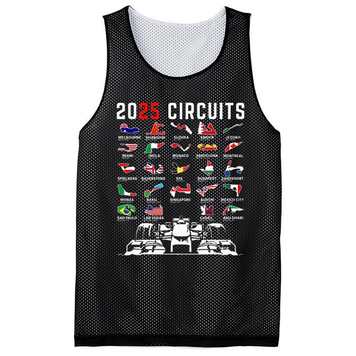 2025 Races Formula Racing Car 2025 Formula Racing Mesh Reversible Basketball Jersey Tank