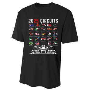 2025 Races Formula Racing Car 2025 Formula Racing Performance Sprint T-Shirt