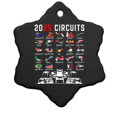 2025 Races Formula Racing Car 2025 Formula Racing Ceramic Star Ornament