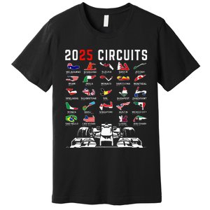 2025 Races Formula Racing Car 2025 Formula Racing Premium T-Shirt