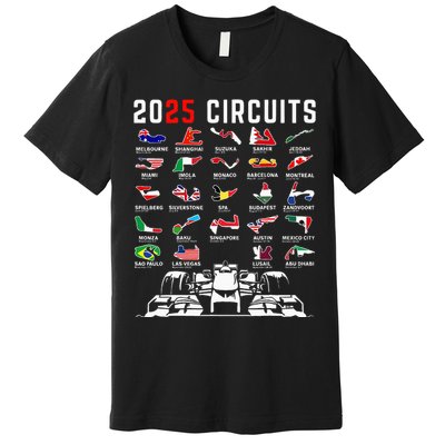 2025 Races Formula Racing Car 2025 Formula Racing Premium T-Shirt