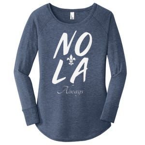 2025 Remember Nola Always Never Forget New Orleans Strong Women's Perfect Tri Tunic Long Sleeve Shirt