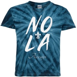 2025 Remember Nola Always Never Forget New Orleans Strong Kids Tie-Dye T-Shirt