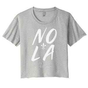 2025 Remember Nola Always Never Forget New Orleans Strong Women's Crop Top Tee