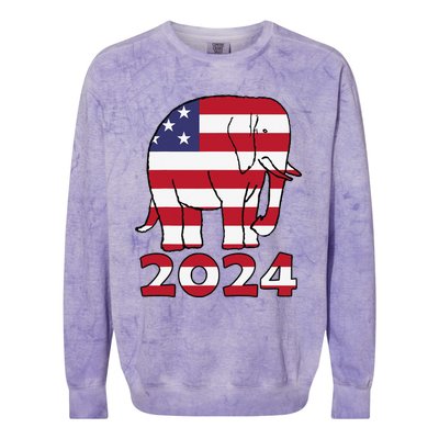 2024 Republican Support Colorblast Crewneck Sweatshirt