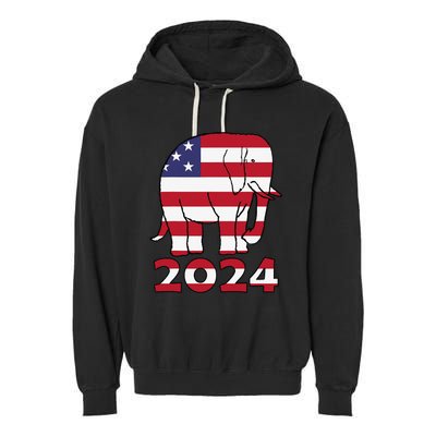 2024 Republican Support Garment-Dyed Fleece Hoodie