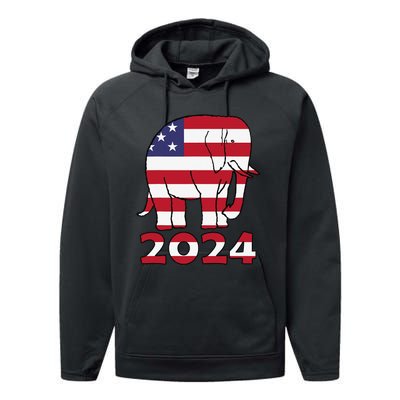 2024 Republican Support Performance Fleece Hoodie