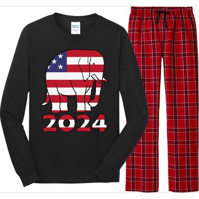 2024 Republican Support Long Sleeve Pajama Set