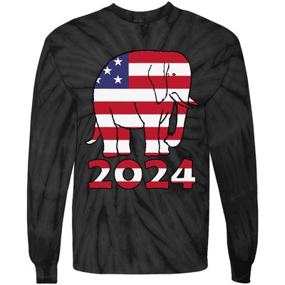 2024 Republican Support Tie-Dye Long Sleeve Shirt