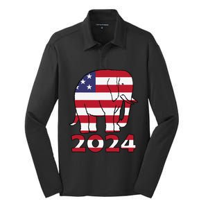 2024 Republican Support Silk Touch Performance Long Sleeve Polo