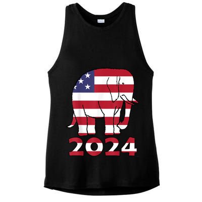 2024 Republican Support Ladies PosiCharge Tri-Blend Wicking Tank