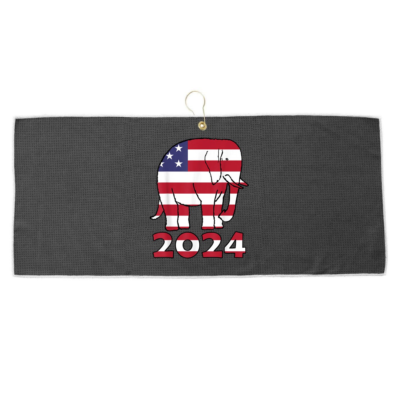 2024 Republican Support Large Microfiber Waffle Golf Towel