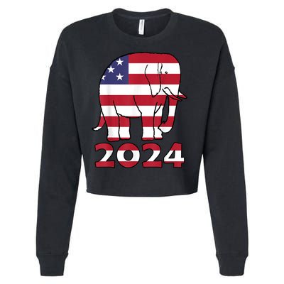 2024 Republican Support Cropped Pullover Crew