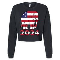 2024 Republican Support Cropped Pullover Crew