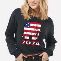 2024 Republican Support Cropped Pullover Crew