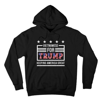 2024 Reelection Trump Vietnamese For Trump Conservative Hoodie