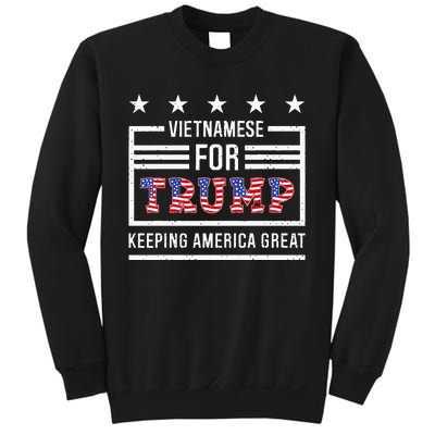 2024 Reelection Trump Vietnamese For Trump Conservative Sweatshirt