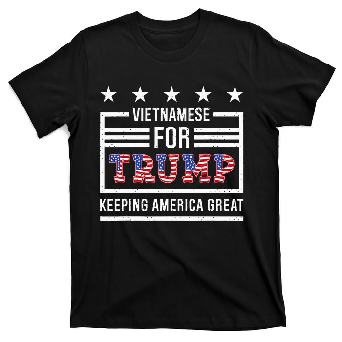 2024 Reelection Trump Vietnamese For Trump Conservative T-Shirt