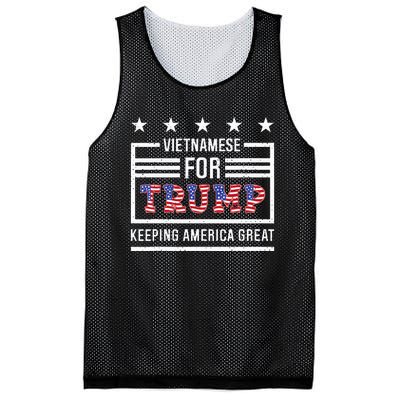 2024 Reelection Trump Vietnamese For Trump Conservative Mesh Reversible Basketball Jersey Tank