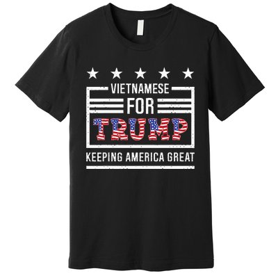 2024 Reelection Trump Vietnamese For Trump Conservative Premium T-Shirt