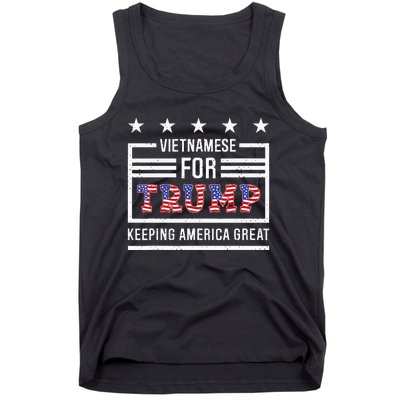 2024 Reelection Trump Vietnamese For Trump Conservative Tank Top