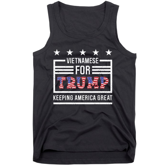 2024 Reelection Trump Vietnamese For Trump Conservative Tank Top