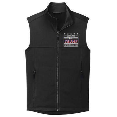 2024 Reelection Trump Vietnamese For Trump Conservative Collective Smooth Fleece Vest