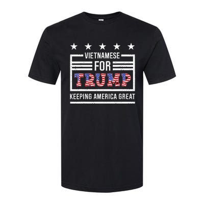 2024 Reelection Trump Vietnamese For Trump Conservative Softstyle CVC T-Shirt