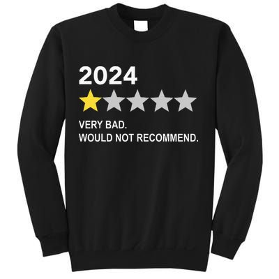 2024 Rating Very Bad Would Not Recommend One Star Rating Sweatshirt